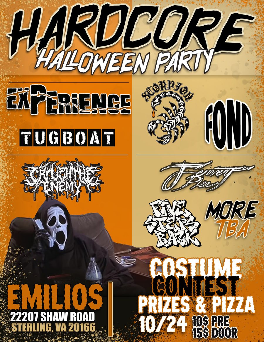 Halloween show flyer at Emilio's